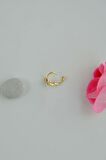 Gold Halka Mini Kalpli Tragus Piercing Helix Kıkırdak Lob