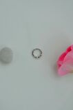 Gümüş Renk İnce Mini Halka Tragus Piercing Helix Kıkırdak Lob Daith Forward Helix
