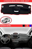 Citroen Berlingo 1996-2002 Modelleri İçin Uygun Torpido Koruma Halısı Siyah Kenar Renk Mavi