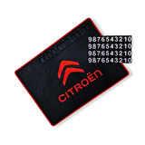Citroen Torpido Üstü Numaratörlü Kaymaz Ped / Citroen Oto Telefon Tutucu Kaydırmaz Torpido Ped