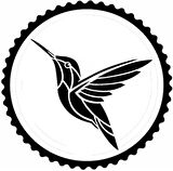 Kuş Tasarım 1.Model Sticker 30 x 30 cm