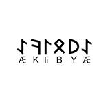 Göktürkçe AYBİKE İsmi Yazı Sticker Yükseklik 5 Cm