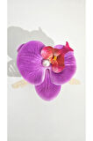 Orkide Çiçeği İncili Mandal Toka 10 cm Çift Taraflı 1 adet