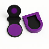 Mor Saç Tebeşiri Uygulama Aparatı 4 cm – Pratik ve Temiz Kullanım İçin Klipsli Tutucu