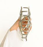 Örümcek Tasarımlı Metal Mandal Saç Tokası Gümüş Renk 11 cm – Şık ve Farklı Stil Aksesuarı