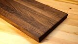 F&S WoodArt Ceviz Ağacı Doğal Ahşap Büyük Boy 40 X 27,5 Cm Kesme Sunum Et Ekmek Sebze Doğrama Tahtası