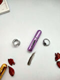 Mini Seyahat Parfüm Dolumlu Atomizer, Taşınabilir Parfüm Sprey Şişesi 5 ML (MOR)