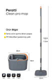 Kapris Clean Pro Mop Temizlik Seti Temiz Kirli Suyu Ayırma Özellikli Mop