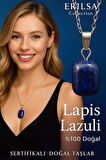Sertifikalı Lapis Lazuli Doğal Taş Kolye - Kadın Erkek İçsel Güç ve Bilgelik Taşı