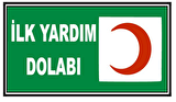 Fosforlu İlk Yardım Dolabı Levhası  - Fotolümenli