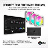 CORSAİR İCUE H150İ ELİTE LCD XT 360MM 3 X AF120 RGB FAN İCUE COMMANDER CORE KONTROLCÜ DAHİL SIVI İŞLEMCİ SOĞUTUCUSU BEYAZ (CW-9060077-WW)