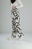 Etnik Desenli Baggy Pantolon