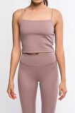 Rose Kadın Askılı Crop Top - Lones