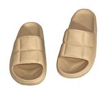 Cx 0101.01 Hm Yumuşak Tabanlı Unisex Plaj Havuz Bahçe Yazlık Günlük Terlik