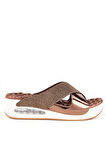 MUYA FLY ANATOMİK AİR MAX TABANLI TOPUK DİKENİ KADIN TERLİK BRONZ