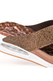 MUYA FLY ANATOMİK AİR MAX TABANLI TOPUK DİKENİ KADIN TERLİK BRONZ