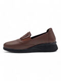 VOYAGER 9779 KADIN HAKİKİ DERİ COMFORT AYAKKABI - KAHVERENGİ - 36