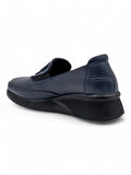 VOYAGER 9779 KADIN HAKİKİ DERİ COMFORT AYAKKABI - LACİVERT - 38