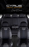 
Citroen C4 Uyumlu Deri Detaylı Oto Koltuk Kılıfı Ön Arka Set Cyrus Model Siyah FS