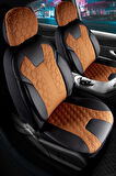 
Bmw 1 SERİSİ 120 Uyumlu Deri Detaylı Oto Koltuk Kılıfı Ön Arka Set Cyrus Model Tarçın FS