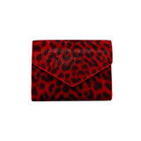 Lux Leder Vico Hakiki Deri Leopar Baskı Süet Cüzdan