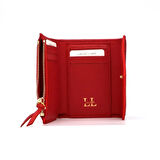 Lux Leder Vico Hakiki Deri Leopar Baskı Süet Cüzdan