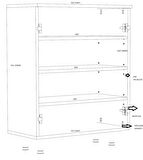 StillMobilya %100 MDF Çok Amaçlı Dolap