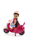 Erkek Çocuk Oyuncak Cute Doll Mini Bebek ve Mor Vespa Kız Çocuk Eğitici Oyuncaklar