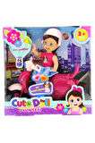 Erkek Çocuk Oyuncak Cute Doll Mini Bebek ve Mor Vespa Kız Çocuk Eğitici Oyuncaklar