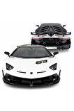 Erkek Çocuk Oyuncak 1:14 Uzaktan Kumandalı Lamborghini Aventador SVJ Işıklı Araba Kız Çocuk Eğitici