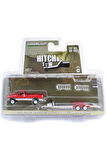 Erkek Çocuk Oyuncak Greenlight 1/64 Hitch & Tow Series 31 - 1991 Dodge Ram Power Ram 250 with Heavy