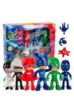 Çocuk Gelişim Oyuncaklar 6lı -pj Masks - Pjamaskeliler Figür-kutulu Set Kız Erkek Çocuk Oyuncak