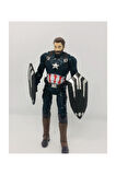 Çocuk Gelişim Oyuncaklar Orta Boy 17Cm Işıklı Hareketli Avengers Yenilmezler Oyuncak Captainamerica