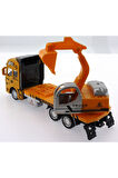 Erkek Çocuk Oyuncak Die Cast Çek Bırak Sarı Kepçe Kız Çocuk Eğitici Oyuncaklar
