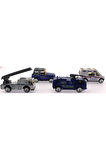 Erkek Çocuk Oyuncak 4'Lü Die Cast Polis Seti Kız Çocuk Eğitici Oyuncaklar