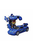 Erkek Çocuk Oyuncak Transforming Robot Racer Kumandalı Sesli ve Işıklı Robot Kız Çocuk Eğitici Oyunc