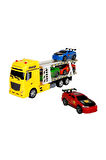Erkek Çocuk Oyuncak 2326 1:24 Maxx Wheels Sesli ve Işıklı 2 Katlı Transporter Tır 44cm Kız Çocuk Eği