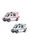 Erkek Çocuk Oyuncak 1:16 Sürtmeli Sesli Işıklı Ambulans Ve Polis Arabası Kız Çocuk Eğitici Oyuncakla