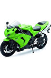 Erkek Çocuk Oyuncak Kawasaki 1/12 Zx-10r 2006 Model Yeşil Motorsiklet Kız Çocuk Eğitici Oyuncaklar