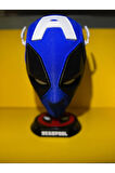 CaptainPool Deadpool Maske Mıknatıslı Plastik Maske