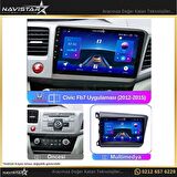 Honda Civic FB7 4GB + 64GB Android 13 Kablosuz Carplay 2012-2015 Navigasyon Multimedya Sistemi 