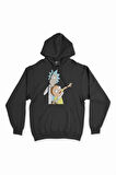 Rick And Morty Tasarımlı Kapşonlu Sweatshirt Hoodie