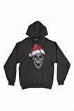 Santa Skull Kapşonlu Sweatshirt Hoodie