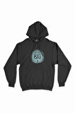 Dream Big Siyah Kapşonlu Sweatshirt Hoodie