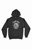 Fighting Club Siyah Kapşonlu Sweatshirt Hoodie