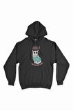I Am Just Too Cool Dog Siyah Kapşonlu Sweatshirt Hoodie