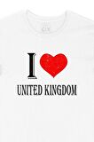 I Love United Kingdom Tişört