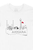 Ankara Çizimli Bayraklı Tişört