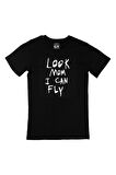Look Mum I Can Fly Travis Scott Siyah Tişört
