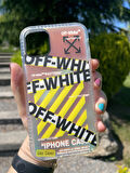 iPhone 11 Uyumlu Hologramlı Silikon Kılıf / Off White